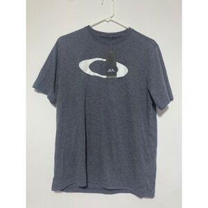 Oakley Men Size M Regular Fit Ellipse Hydrolix Dark Grey Short Sleeve Shirt